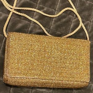 Elegant Gold Evening Clutch